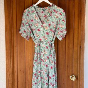April Cornell Floral Dress Large
